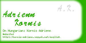 adrienn kornis business card